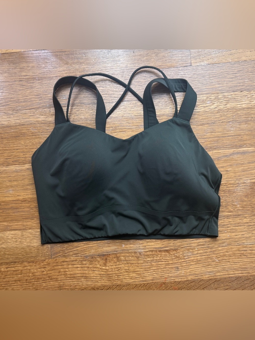Lululemon Like a Cloud Longline Bra – D/DD Cup Forest Green